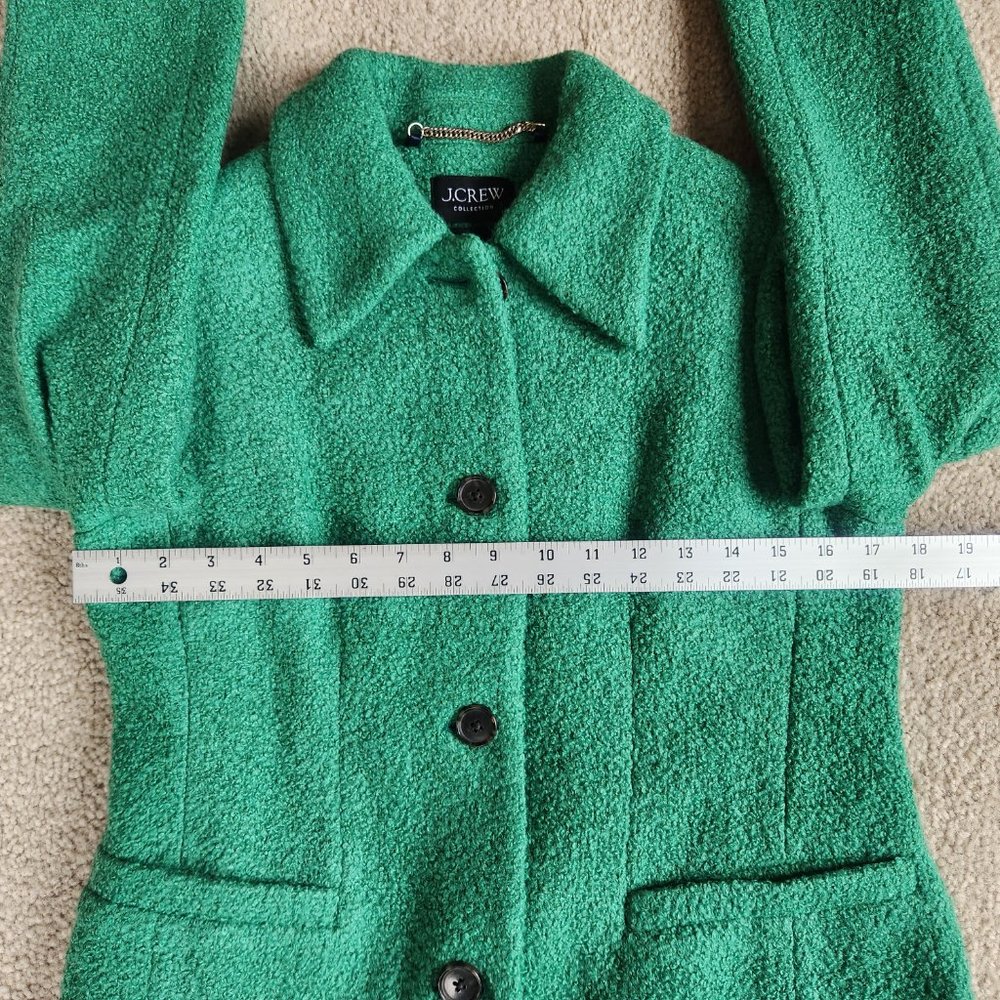 WANTED/SALE 00 A-line topcoat in Italian wool-bouclé blend - Picture 6 of 15